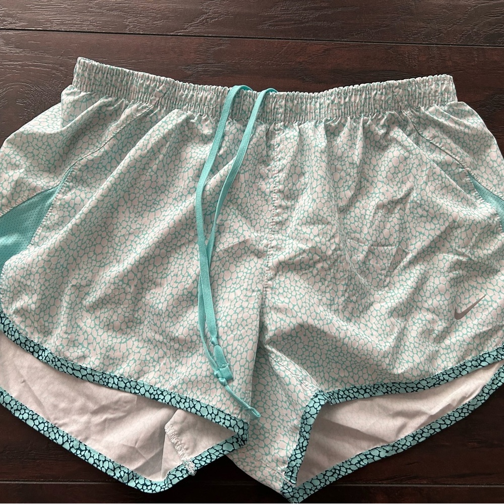 Nike Teal and Gray Athletic Shorts Adult Medium